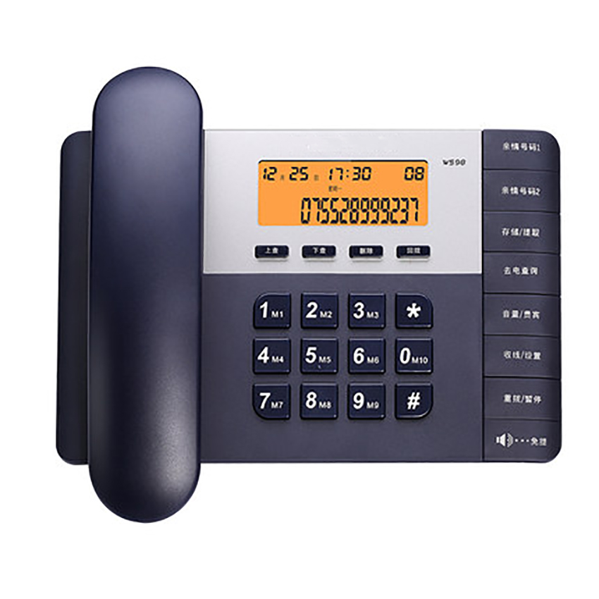 Vaste Telefoon Telefoon Vast Met Speakerphone, Caller Id, Verstelbare Volume &amp; Lcd Helderheid, klok Voor Office Home Hotel