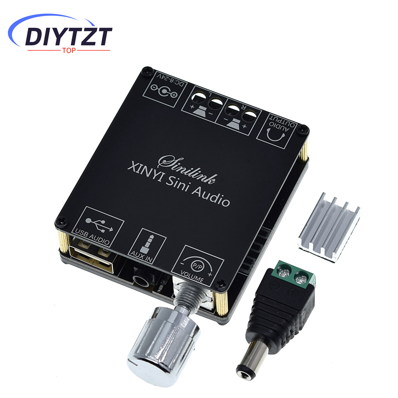 2*50W Wzmacniacz mocy Bluetooth 5.0 Klasy D Audio 10W~100W HiFi Stereo Bezprzewodowy odtwarzacz muzyczny Mini USB Karta dźwiękowa Aplikacja Cyfrowy AMP