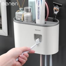 Single Cup Lazy Automatische Tandpasta Dispenser Wandmontage Tandenborstel Rack Badkamer Mondwater Tand Box Set