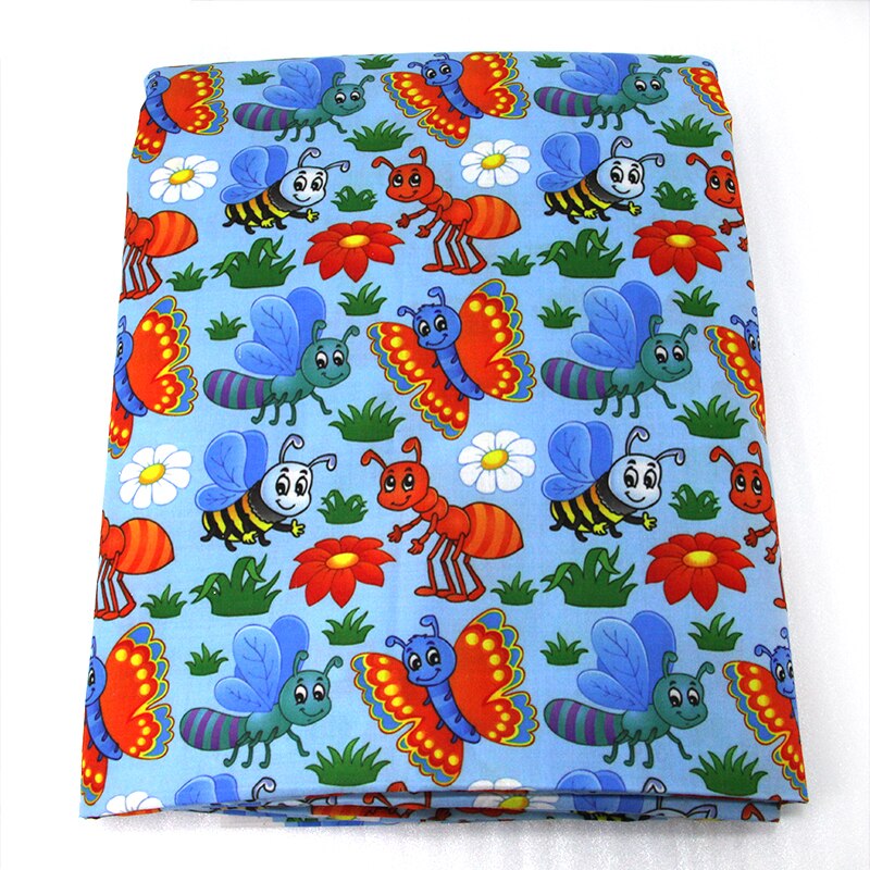 David tillbehör 50*145cm ugglor fågel djur polyester bomullstyg fortissue barn sängkläder hemtextil för sömnad ,c462: 1041831001