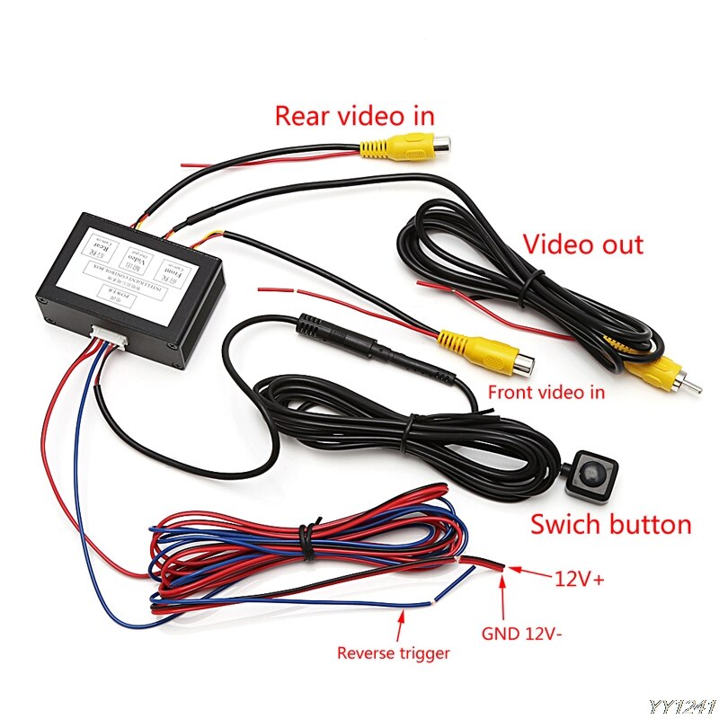 Parking Intelligent Control Box 2Ch Car Camera Image Video Automatic Switch Parking Assistance Car Electronics