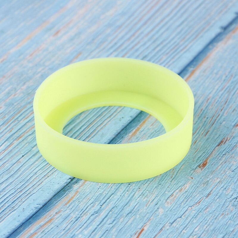 1 st silikonkopp botten skyddskåpa mugghållare 6.5cm termoskoppar bas skyddsfodral: Grön
