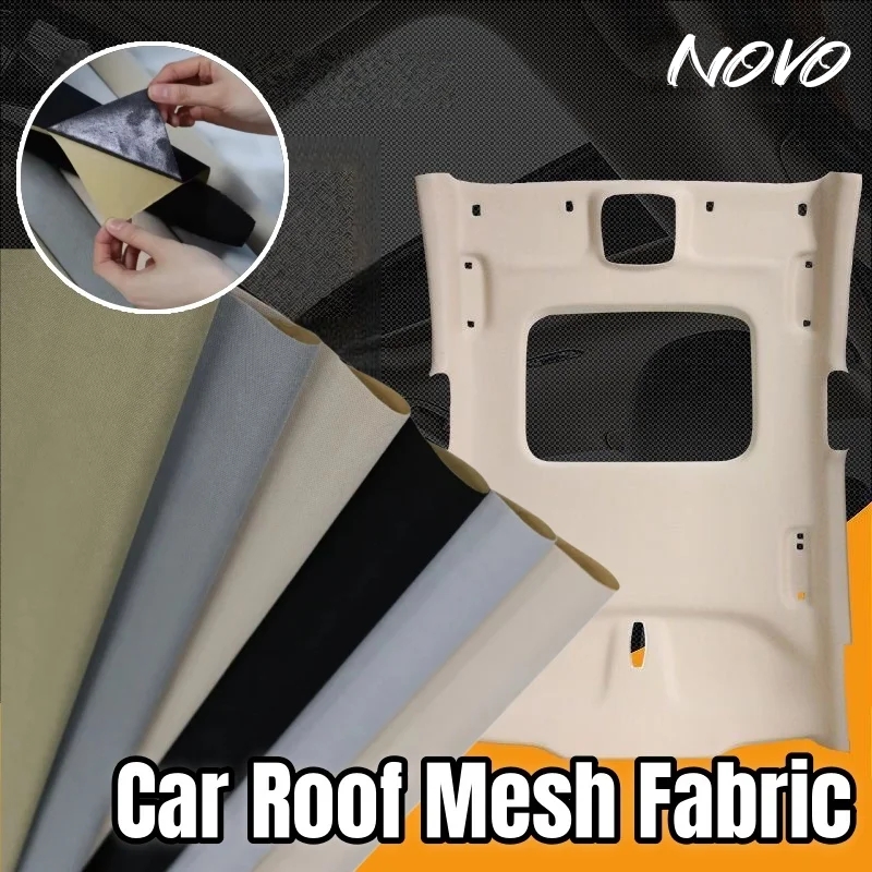 Autodakgaasstof met zelfklevende reparatie auto-plafondbekleding voor renovatie van auto-interieur hemelbekleding doe-het-zelf autodecoratie