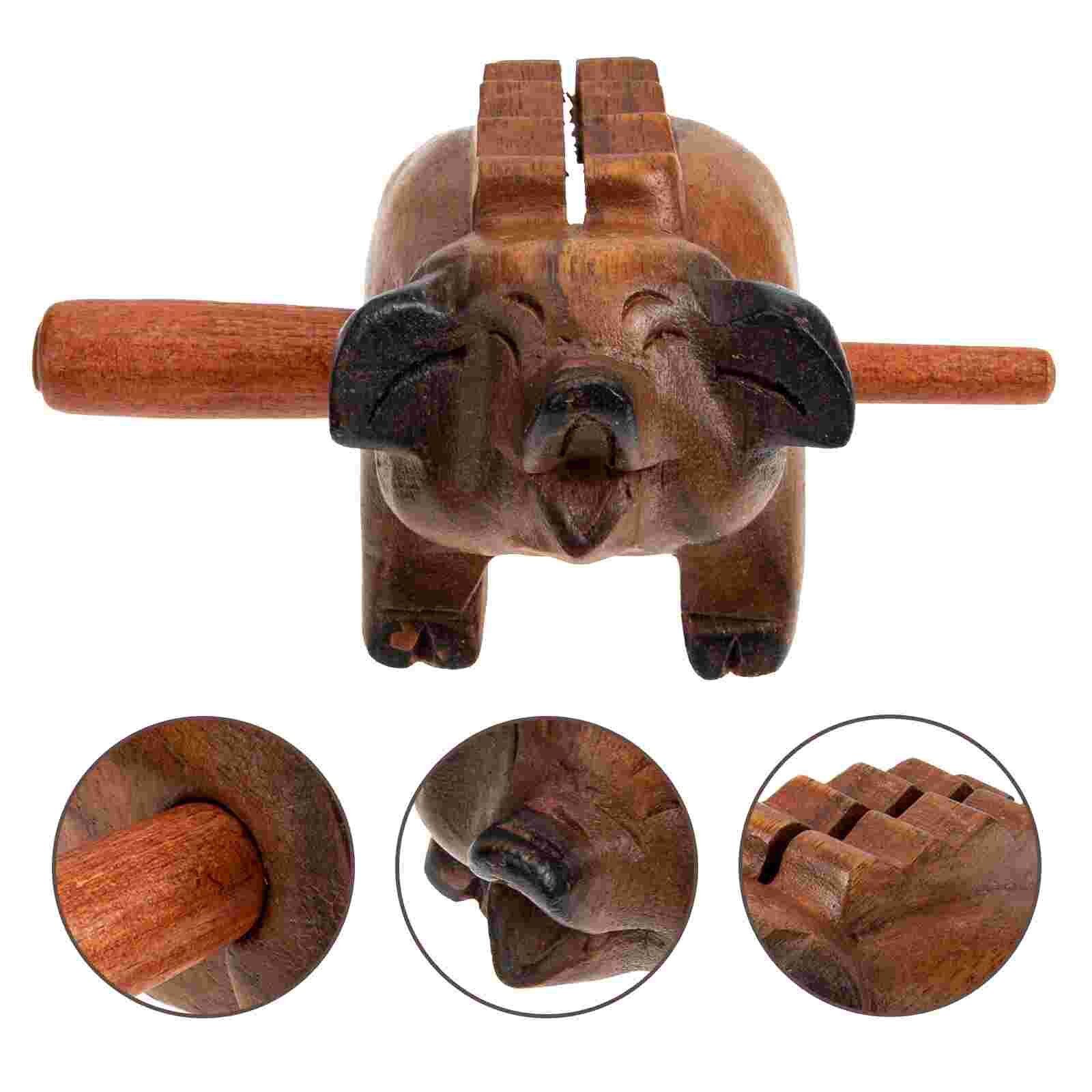 Schreibtisch-schlaginstrument in schweineform, lustige musikalische dekoration in schweineform