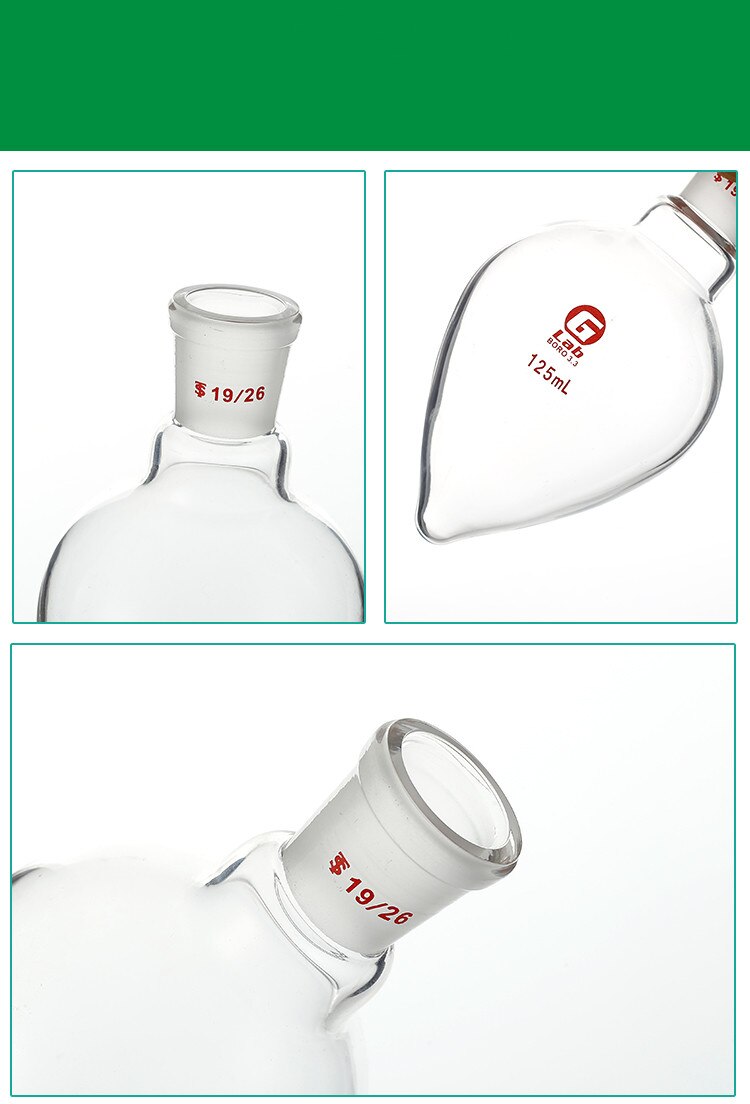 (Caliber 24）Laboratory Pear-Shaped Flask 50/100/150/250/500/1000ML Pear-Shaped Flask )