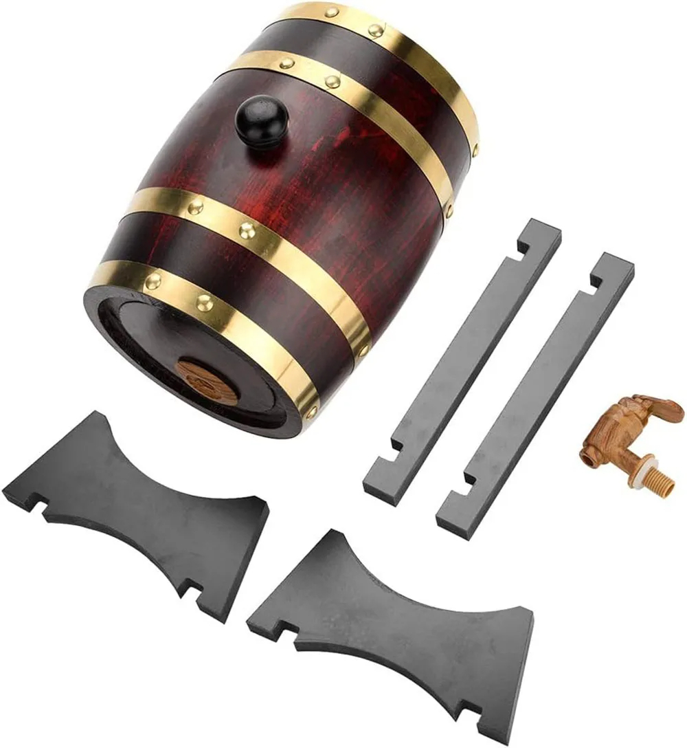 3l trætønder vintage egetræ ølbrygning værktøjer tap dispenser til romkande whisky vin bar værktøjer hjemme whisky tønde karaffel
