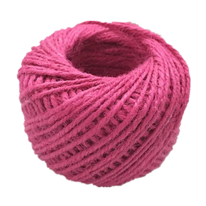 50M Natural Burlap Hessian Jute Twine Cord Hemp Rope 2mm Packing String Wedding Decoration 5BB5607: 11