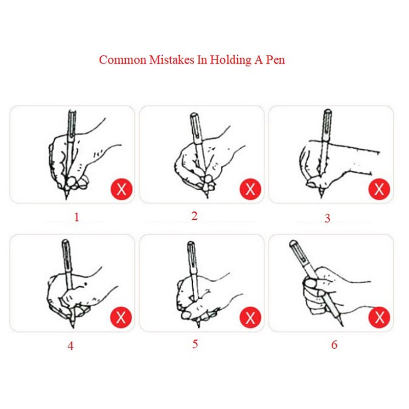 Chic silikonfinger ergonomisk hållningskorrigering pennhållare barn barn