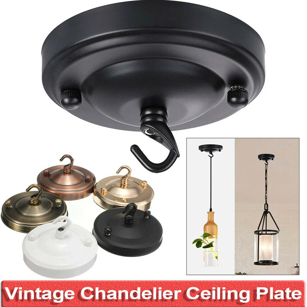 Lamp Deel Plafond Plaat Houder Montage Haak Licht Woonkamer Hanger Plaat Vervangingen Rose 10.5X6Cm Cafe Kroonluchter