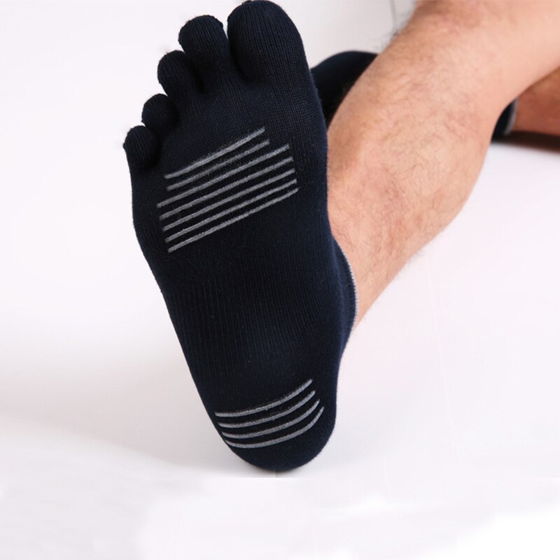 5 Paren/partij Mannen Vijf Teen Yoga Sokken Japanse Stijl Split Teen Sport Sokken Dunne Ademende Casual Active Wear Katoen Enkel sokken