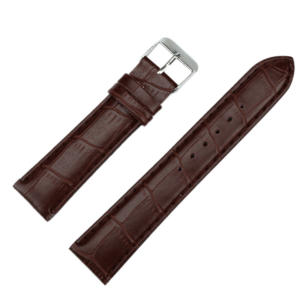 20mm Man Women Leather Watch Band Strap Buckle Bracelet Watchbands Replace Watchband