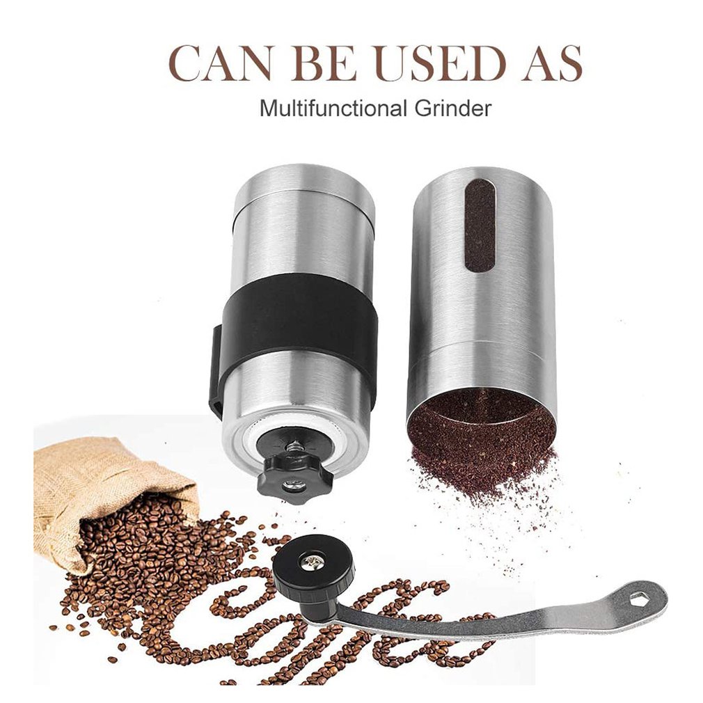 Draagbare Roestvrij Staal Handmatige Koffieboon Grinder Handgemaakte Handleiding Slijpmachine Koffie Molen Keuken Tool