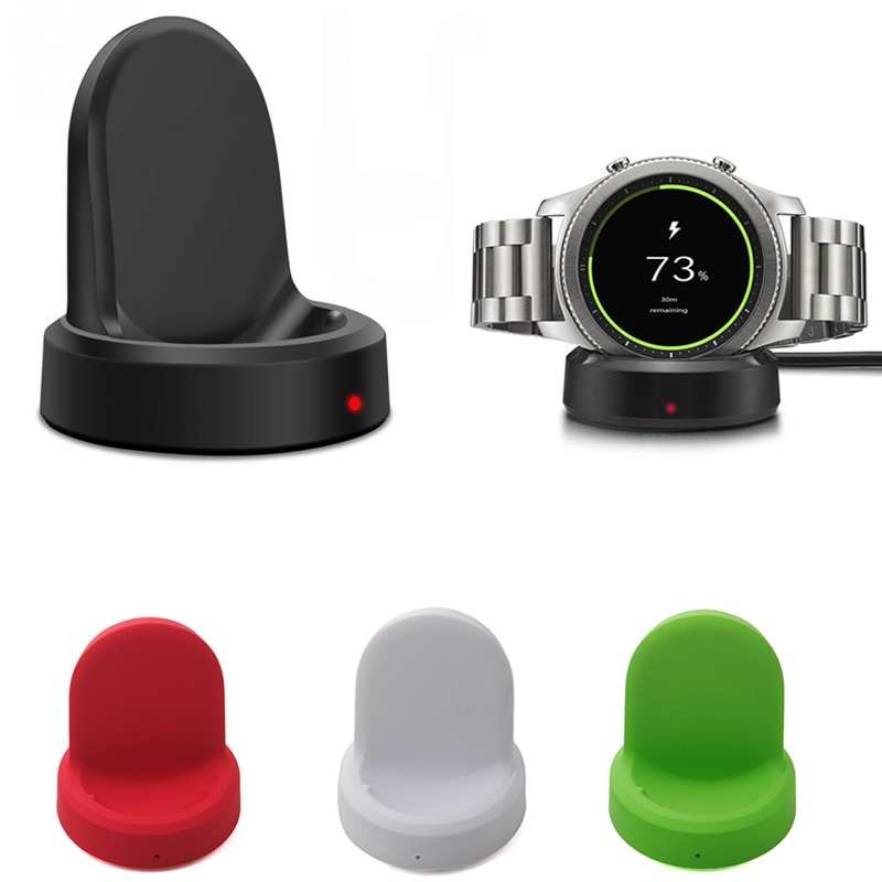 Cargador inalámbrico para Gear S2 S3 Classic R720/R730/R732/R735, base de carga para Samsung Galaxy Watch 42 46mm, Ticwatch Moto 360 1 2