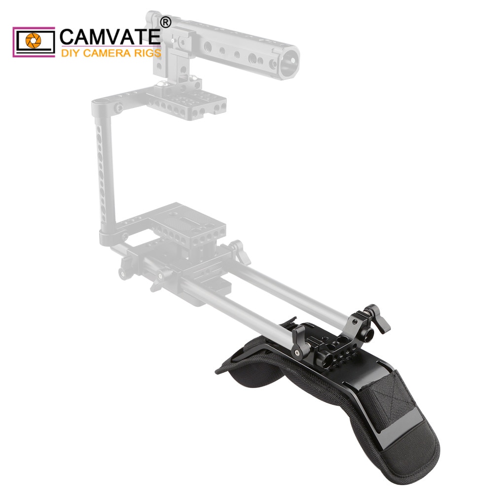 CAMVATE Universal Shoulder Mount /Shoulder Pad With15mm Rod Clamp For DSLR /Video /Camcorder Camera Shoulder Rig Support System