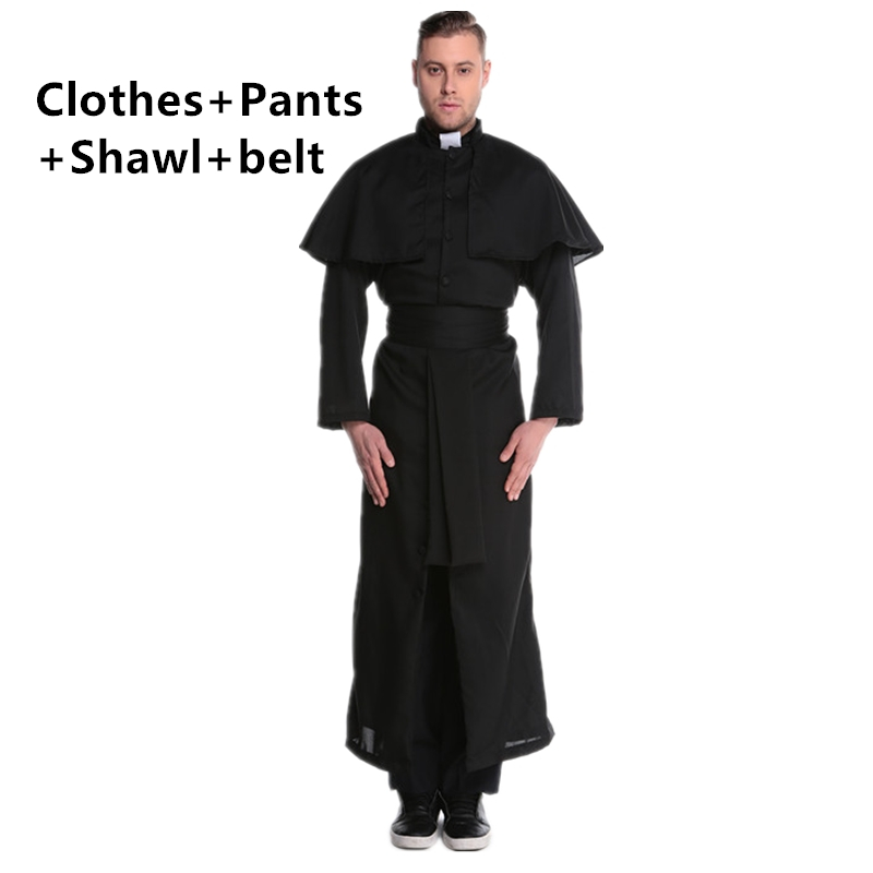 Medieval Cosplay disfraces de Halloween para las mujeres sacerdote monja traje misionero adulto Cosplay ropa vestido de mujer: Style5 set