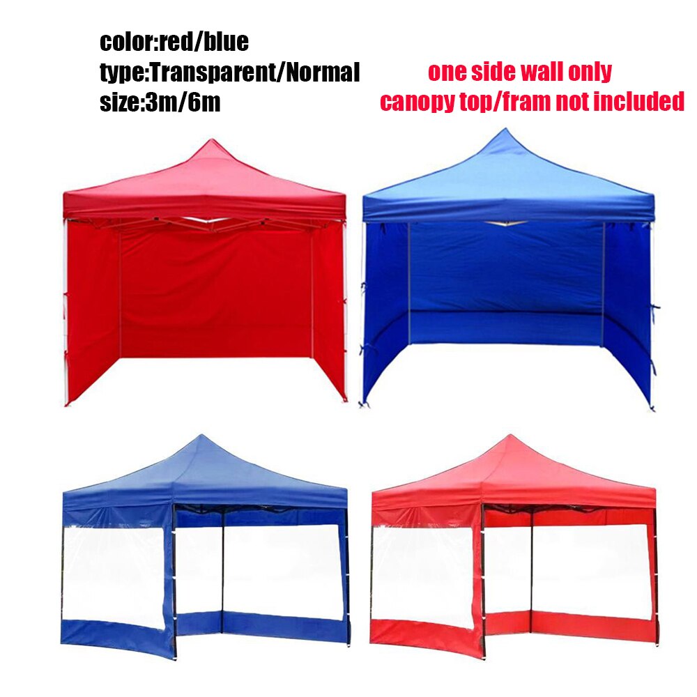 Lado Glorieta, marquesina tienda de la tela de Oxford de jardín impermeable Canopy refugio Windbar translúcido/Normal mirador Pared 3x 3m/6m