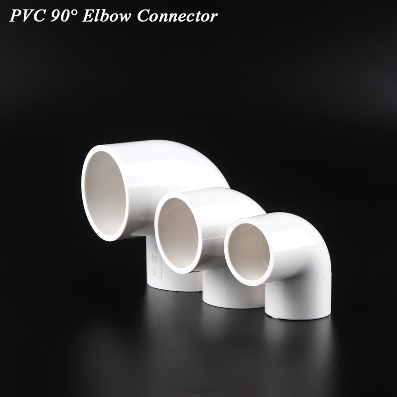 10Pcs 20 25 32 40mm PVC Connector 90Degree Water Supply Pipe Elbow H Plastic Joint Garden Irrigation Water Pipe Fittings