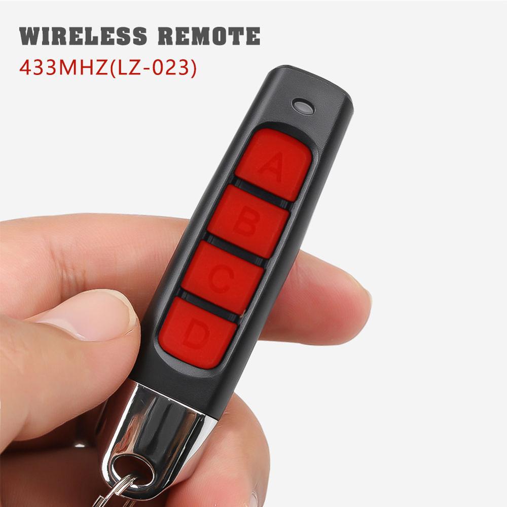 4 Buttons Multifunction Remote Control 433MHZ Wireless Transmitter Garage Gate Electric Door Copy Controller Anti-theft Lock Key