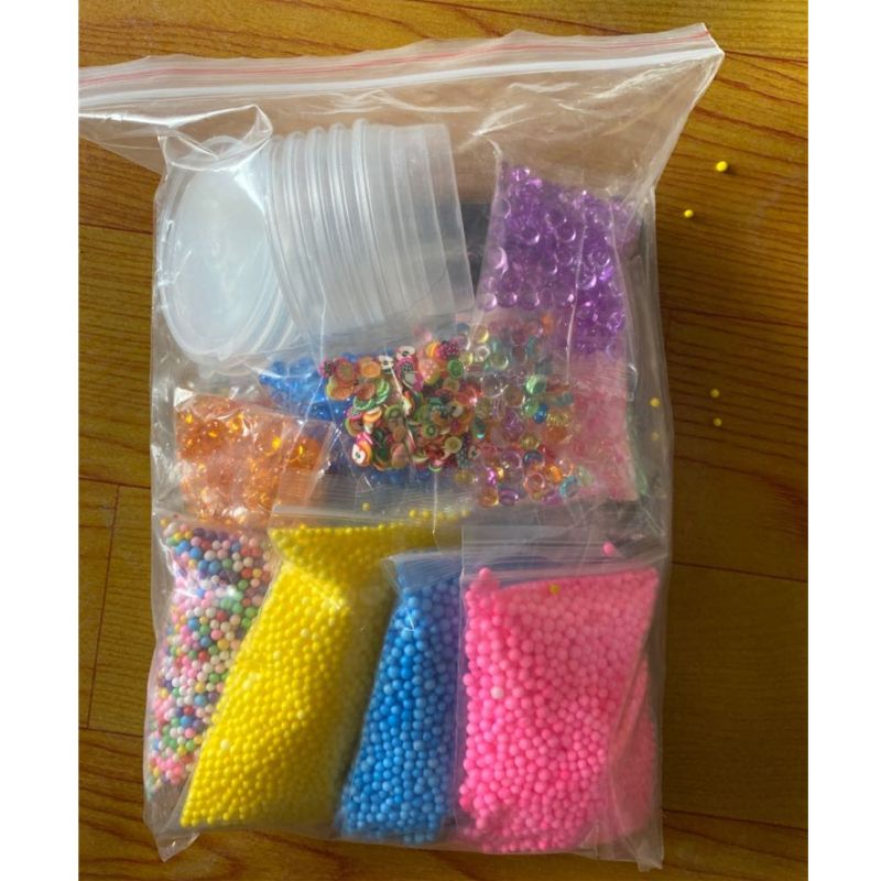 75pcs For Slime Supplies Kit Foam Beads Charms Styrofoam Balls Tools For DIY Slime Making Additives for Slices Clay