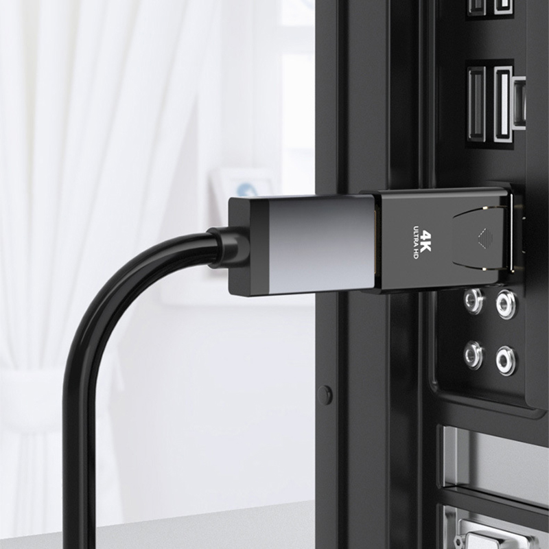 Adaptador 4K DP a HDMI macho a hembra, convertidor Displayport a HDMI, puerto de visualización a conector Compatible con HDMI para Monitor de PC