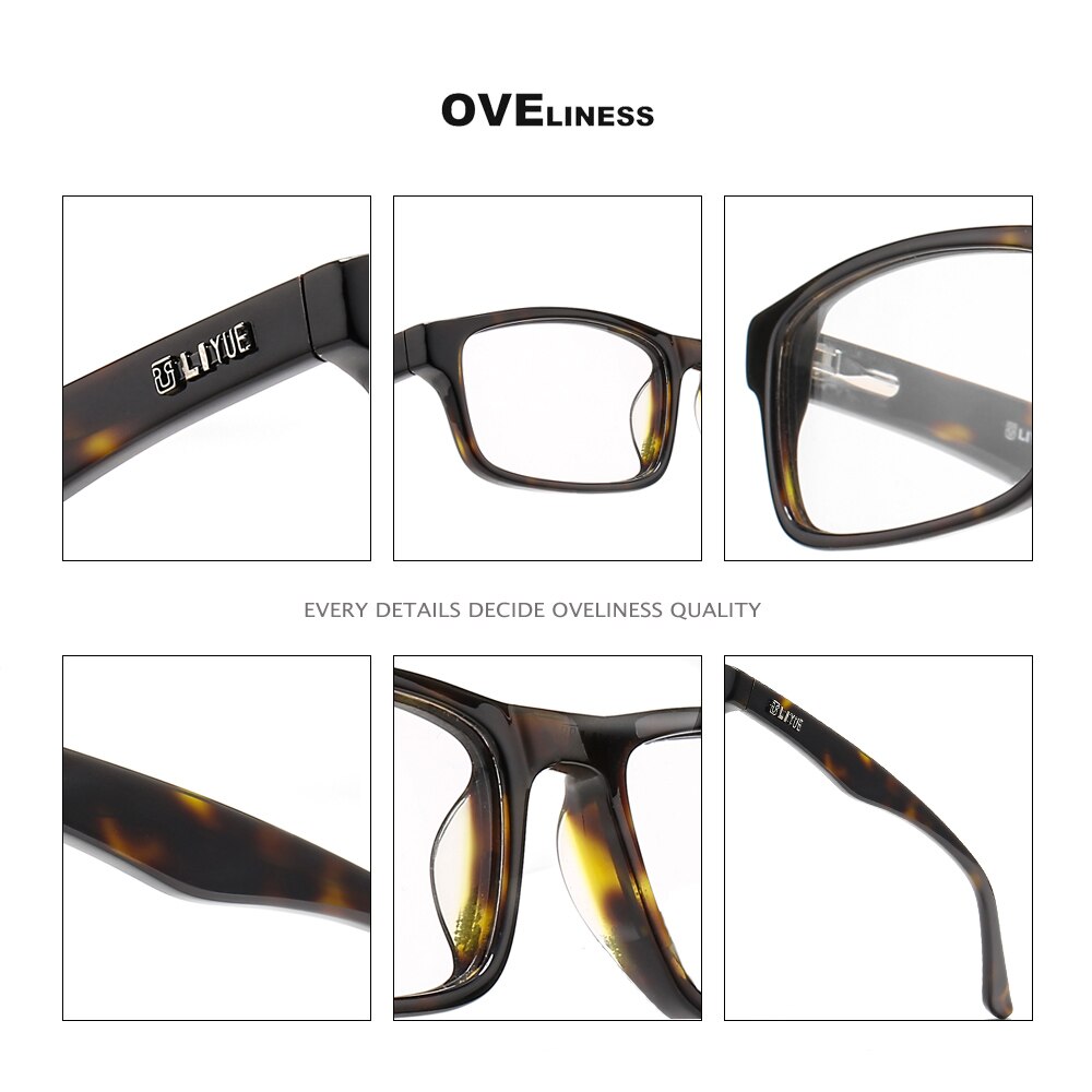 Square eyeglasses frames eye glasses frame men women Optical Acetate full eyewear Myopia Prescription glasses Spectacles