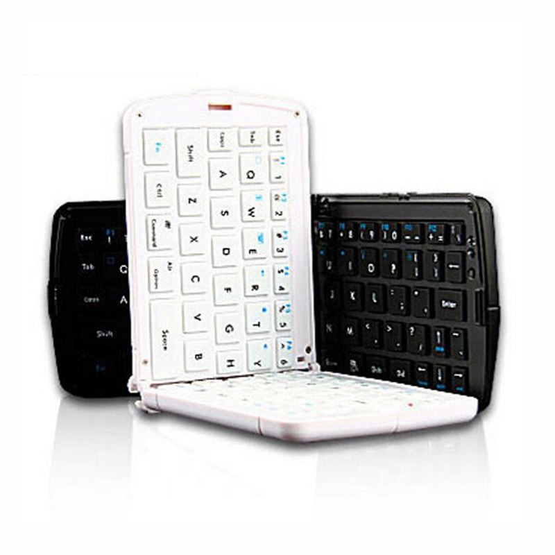 Bluetooth Faltbare Mini Tastatur für praktisch Tablette Pad Laptop Clever TV Weiß Schwarz Tragbare Tastatur Fenster Android IOS