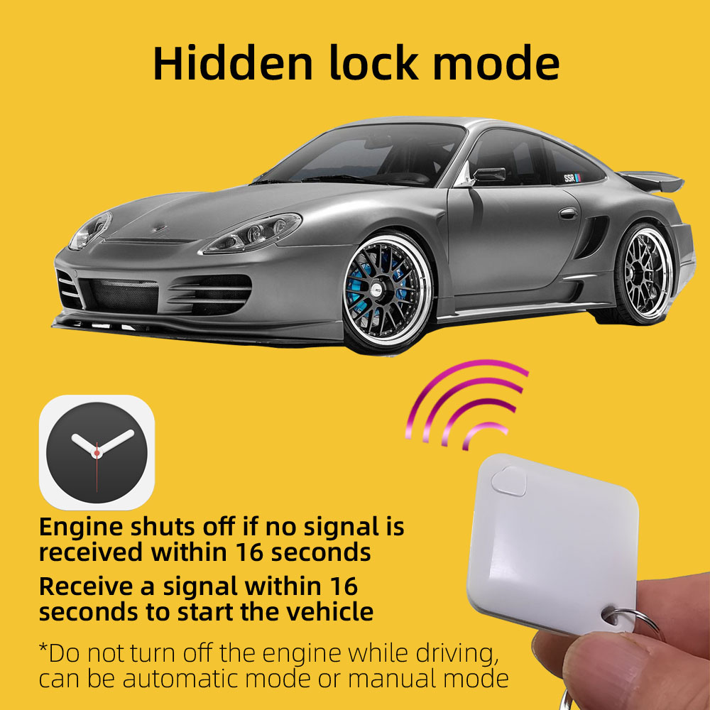 Imobilizador inalámbrico RFID, cerradura de motor de coche, antisecuestro, encendido y apagado, circuito inteligente, alarma cortada, inmovilisa de coche