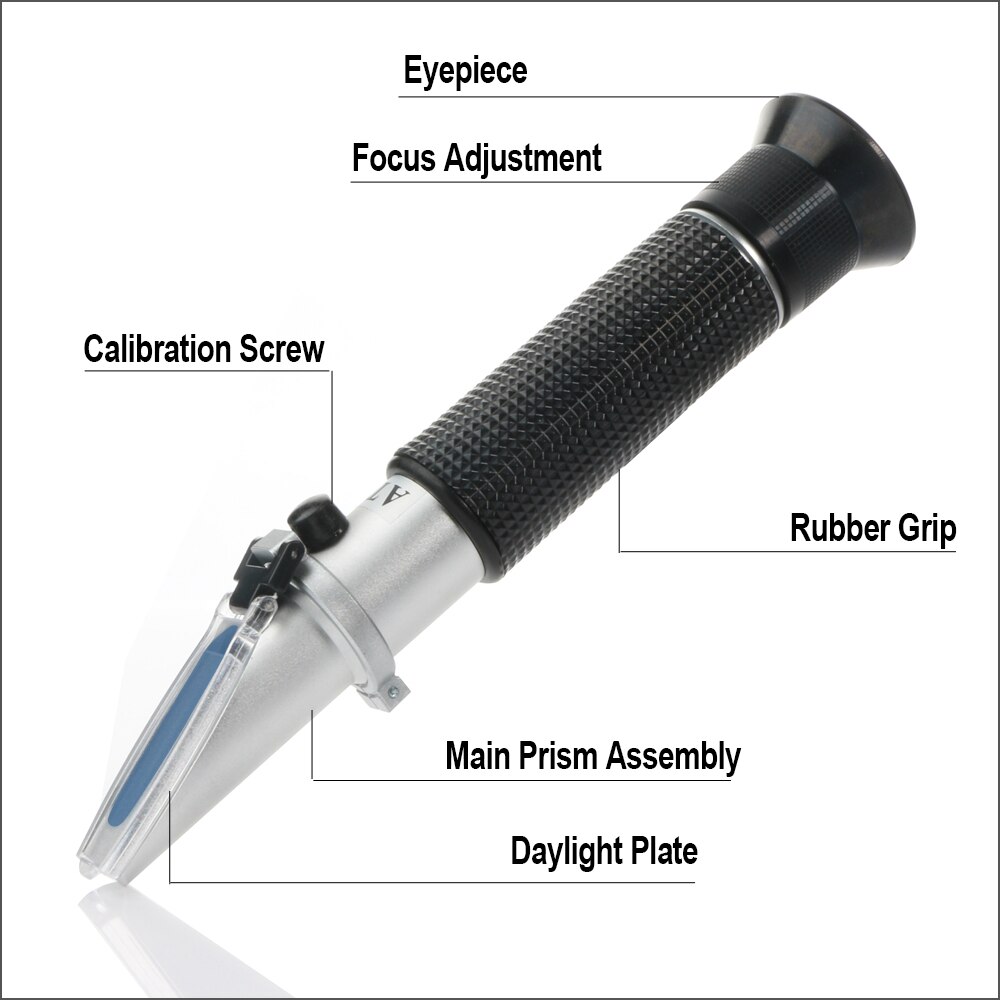 RZ Refractometer Salinity Salt Water Meter Auto Refratometro Tester 0-10% Brix Aquarium Handheld Refractometer