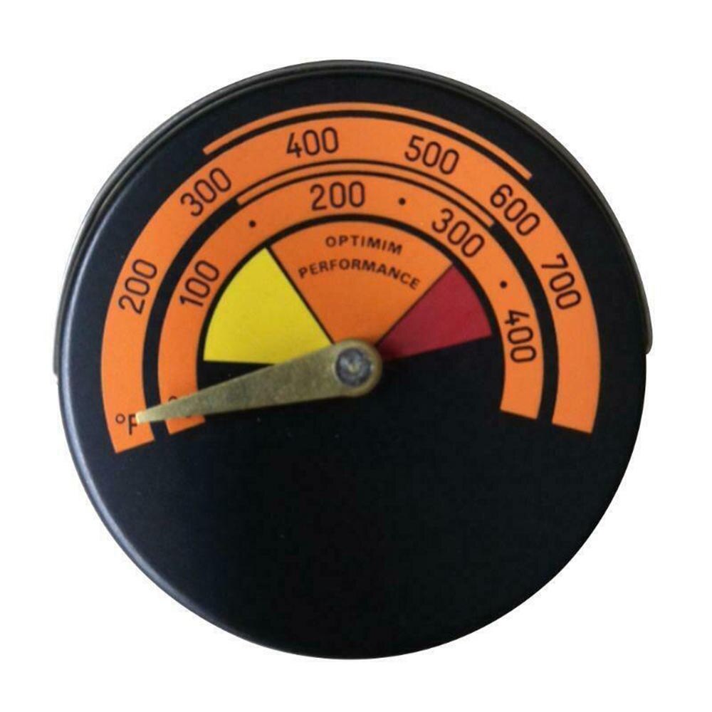 Termómetro para estufa, medidor de temperatura para horno, medidor de temperatura para quemador de chimenea de leña, herramienta de medición para ahumador de horno