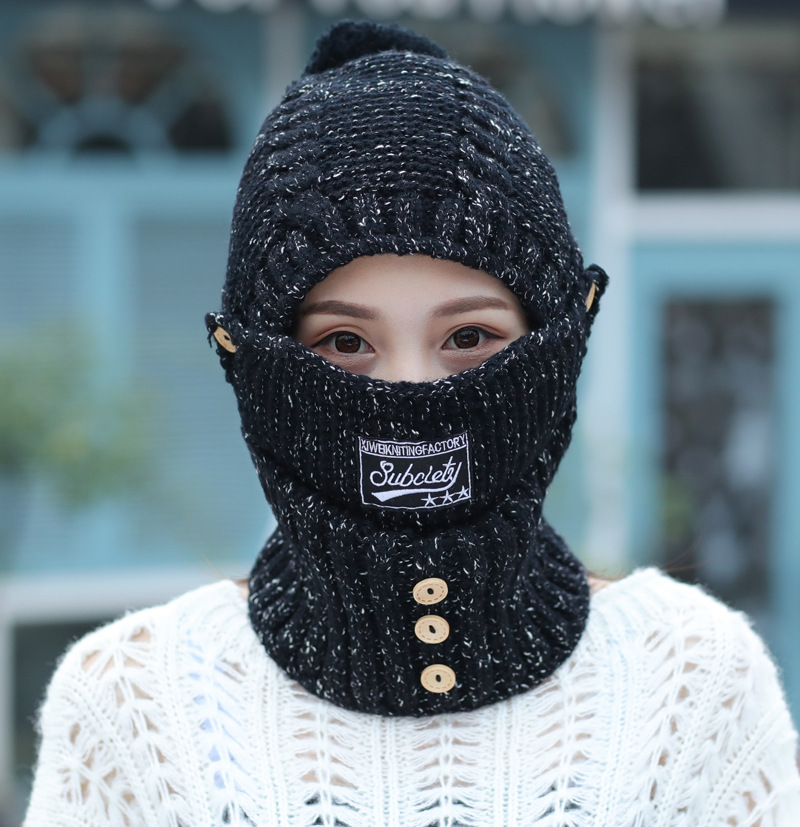 Winter Gebreide Mutsen Hoeden Vrouwen Dikke Warme Beanie Skullies Muts Vrouwelijke Bivakmuts Muts Muts Outdoor Manie Sets: Army Green