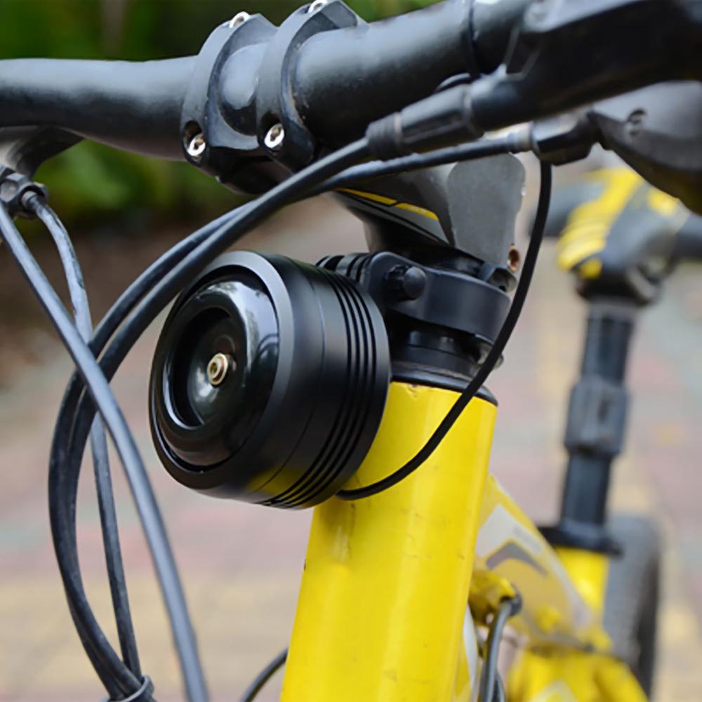 Claxon electrónico inalámbrico para bicicleta, bocina eléctrica de 125DB con carga USB y Control remoto, alarma antirrobo para moto y ciclismo