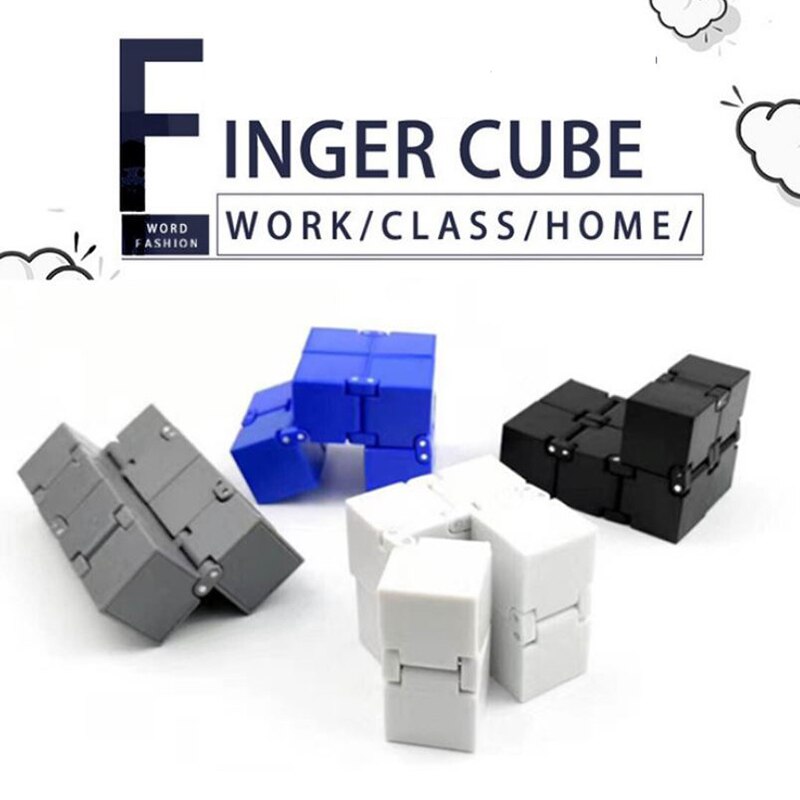 Trend Infinite Cube Mini Toy Finger EDC Anxiety Stress Relief Cube Blocks Children Funny Toys Plastic Model