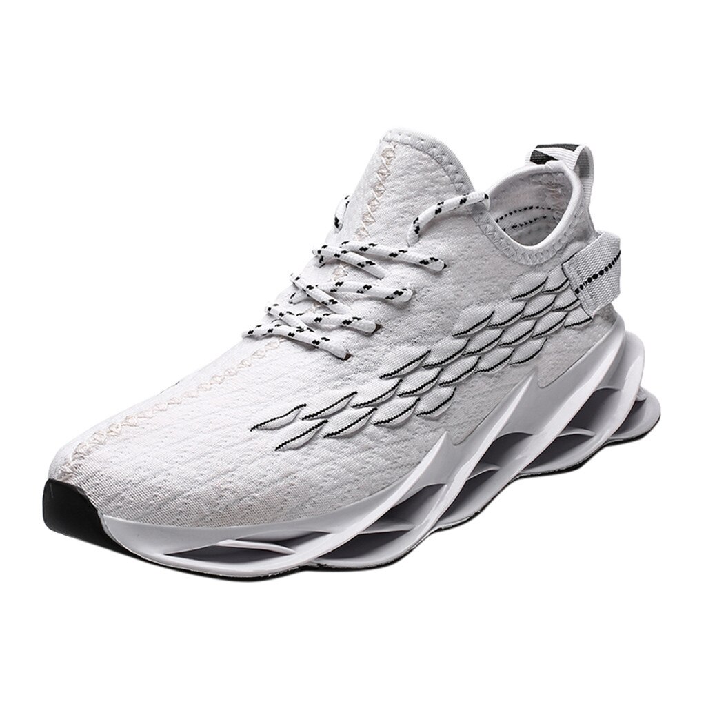 Autumn Men Running Shoes For Outdoor Comfortable Men Trianers Sneakers Men Sport Shoes Air Cushion Lightweight shoes#g4: White / 42