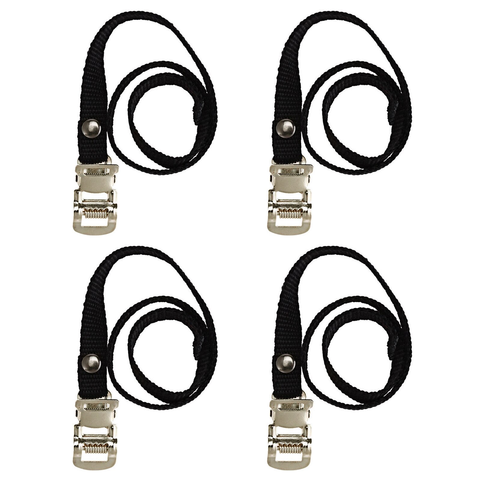 4 st för säkerhet universell utomhussport stationär nylon cykelpedalremmar tåklämmor inomhus cykeltillbehör