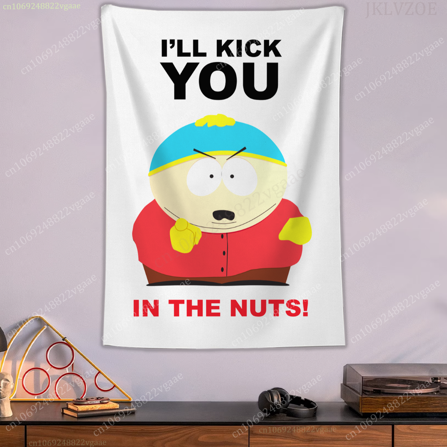 South Park Tapestry Poster Wall Tapestries Bedroom Decoration Aesthetic Tapices Flag Wallpaper 40x60 Funny Slogan