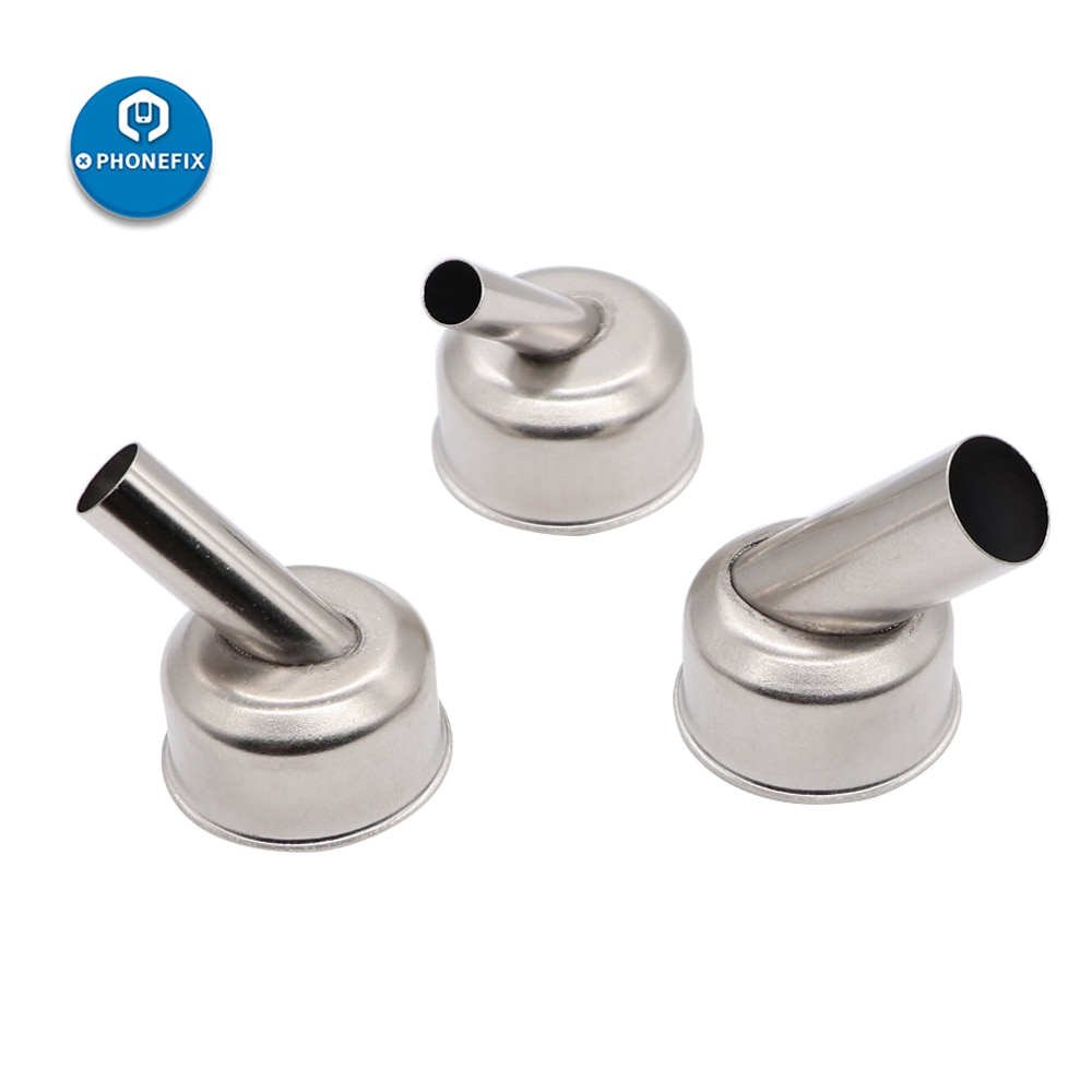 Atten st -862d lucht soldeerstation weerstand spuitmonden 6.4/8.7/12.7mm 45 graden gebogen hoek warmte mouwen mond vervangen