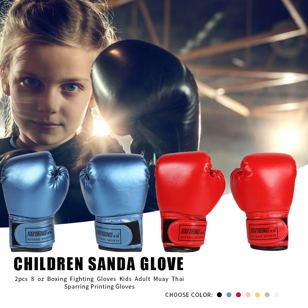 Guantes de boxeo para niños, manoplas de entrenamiento para golpear, Kickboxing, Lucha, Fitness, Protector de mano para niños de 3 a 12 años
