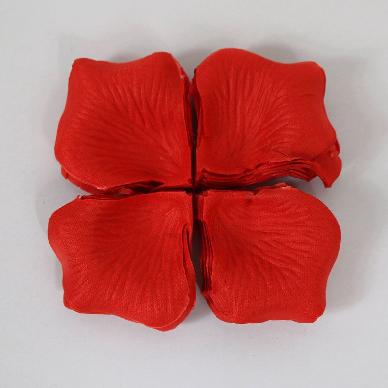 Pétalos de rosa no tejidos, decoración de color para de cumpleaños, boda, compromiso, alfombra roja, accesorios, 36g: Rojo