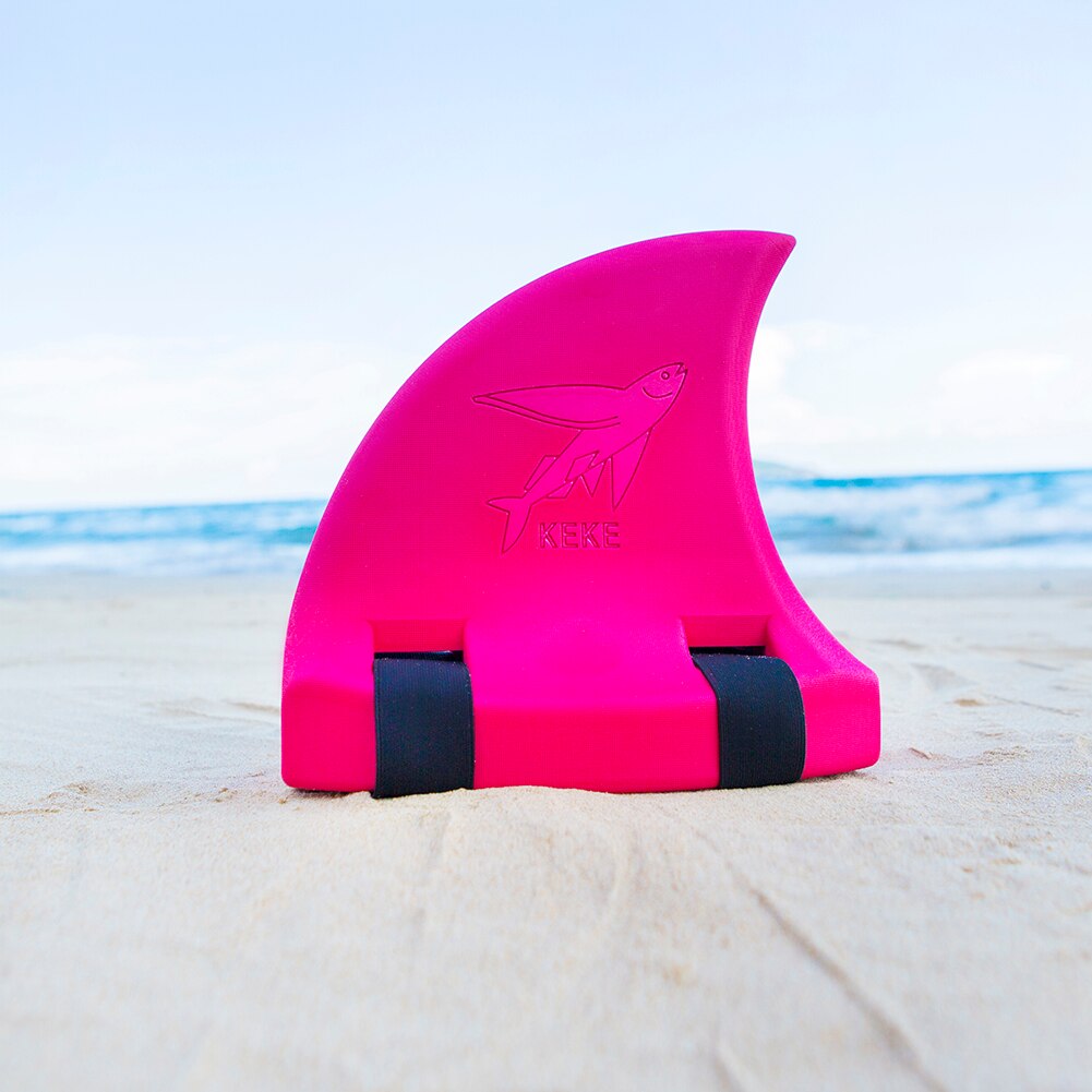 Shark Shape Kid Swim Fin Kid's toy swim artifact shark fins inflatable children swimming pool Life buoy floats swimming rings: Red
