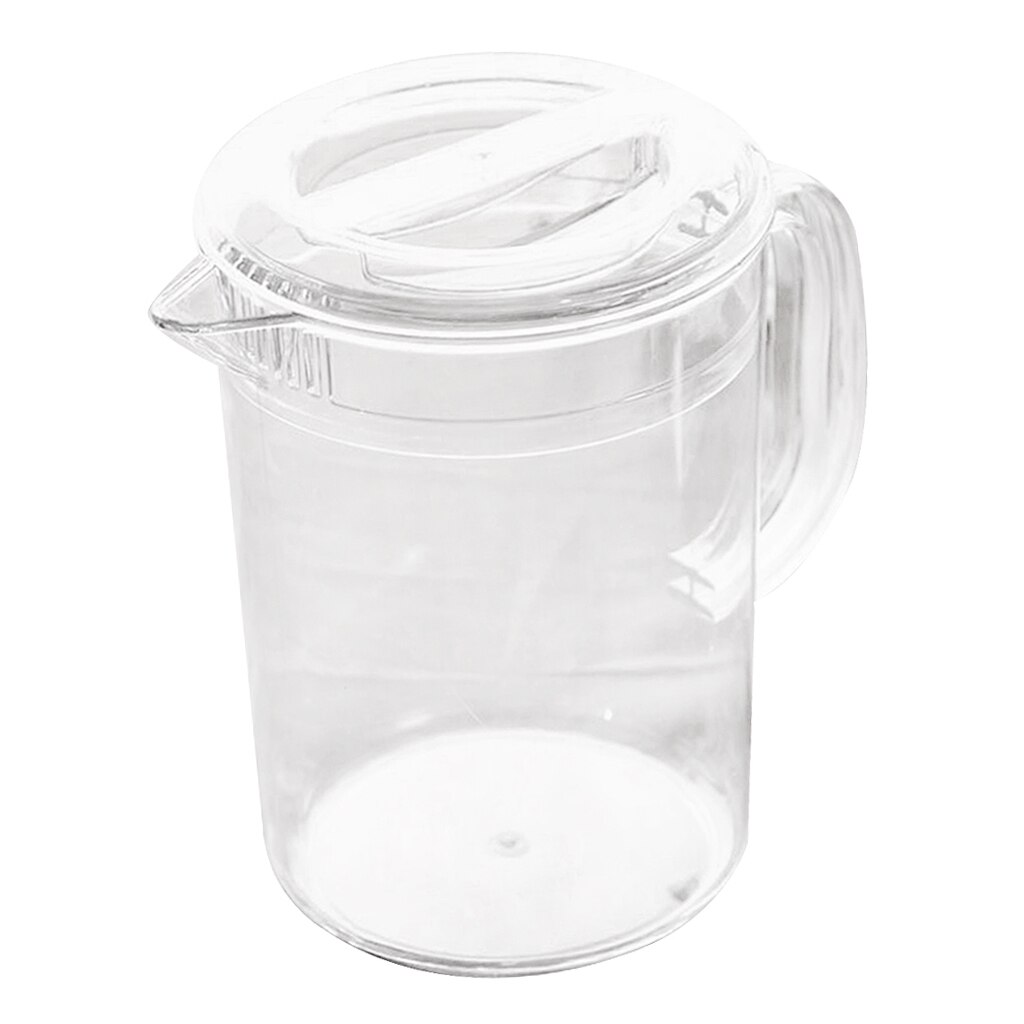 2 pak vandkande af plast med låg og koldt vandkrukke til vand, istejuice-beholder , 2l