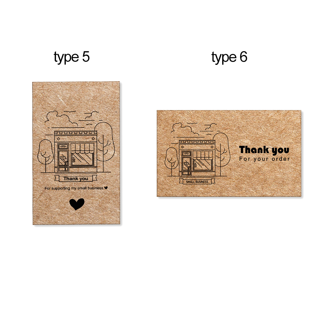 Cartes postales en papier kraft GT "Merci pour votre commande", cartes de voeux, attro, au détail en ligne, appréciation express, 30 pièces