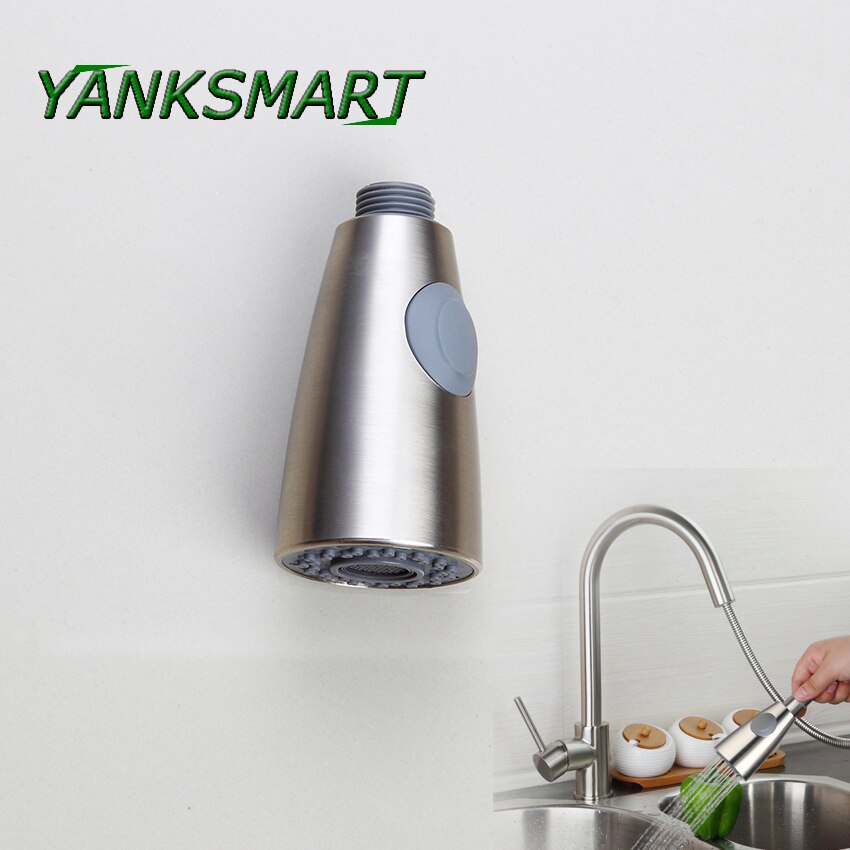 Yanksmart keuken nikkel geborsteld uittrekbare of uittrekbare kraan sproeier uitloop wastafel kraan vervangende accessoires