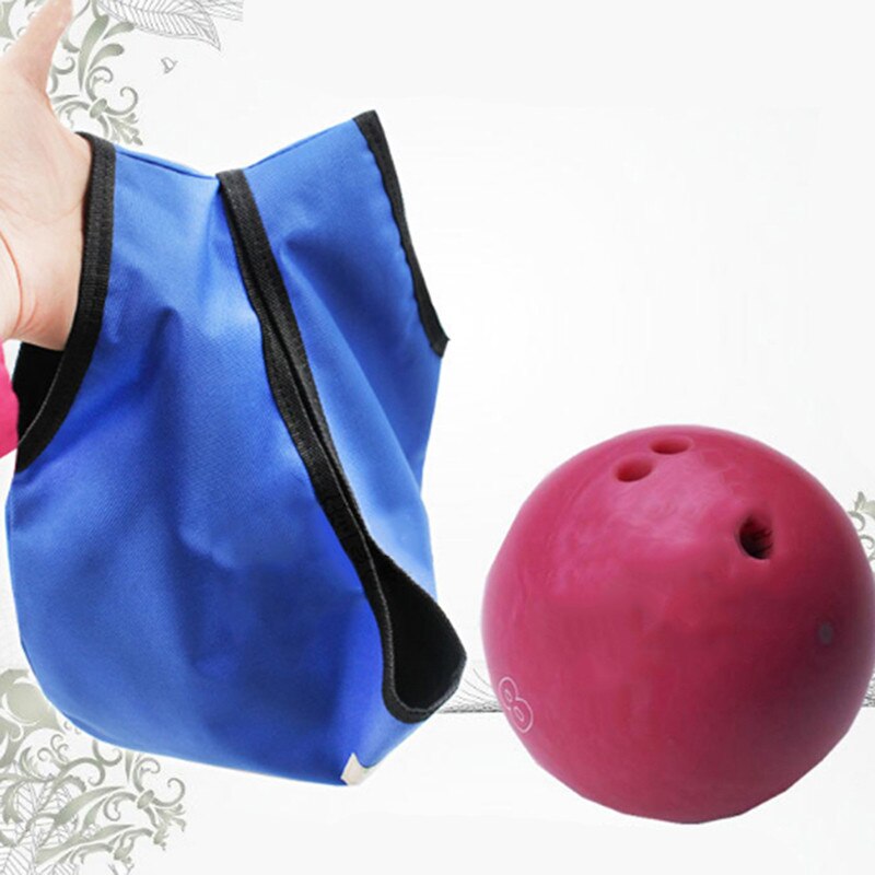 Kort plys klud holdbar bowlingkugle taske renere bold polermaskine og holder til træningsudstyr