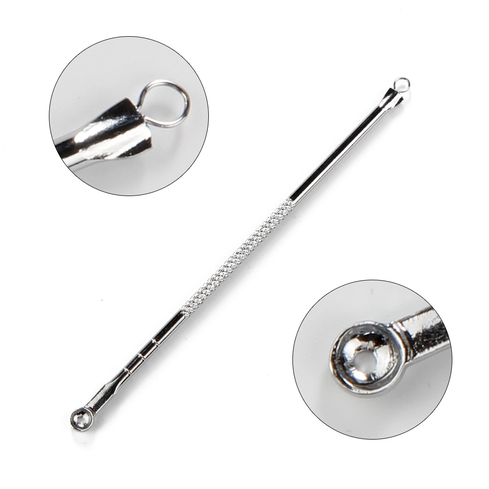 Kit d&#39;extraction comédon de points noirs et avec pince pour boutons, soin de la peau, 7 pièces