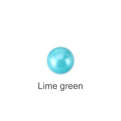 CLUCI 6-8mm Akoya Branello Della Perla per Le Donne Monili Che Fanno Coltivate Branelli Della Perla Delle Donne 16 di Colore Rotonda Akoya sciolto Perla SZ005SB: Lime green