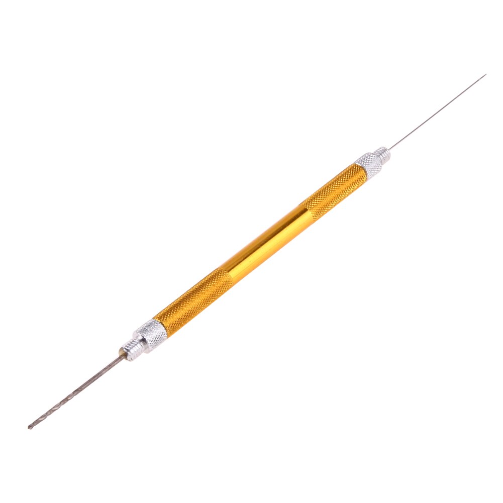 Fishing Bait Drilling Needle Suit Aluminum Alloy Drill Hook Rig Needle For Fishing Multiple Function Tackle Baiting Tool: Golden
