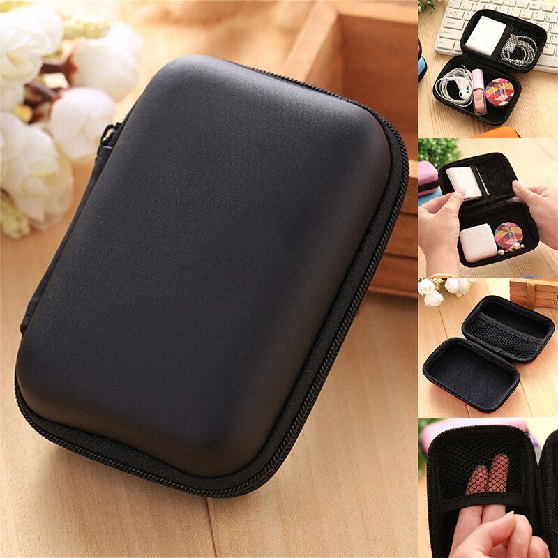 Mini Cosmetic Bags Case For Headphones Earphone Earbuds Carrying Hard Bag Box Case For Keys Coin Travel Earphone Accessories