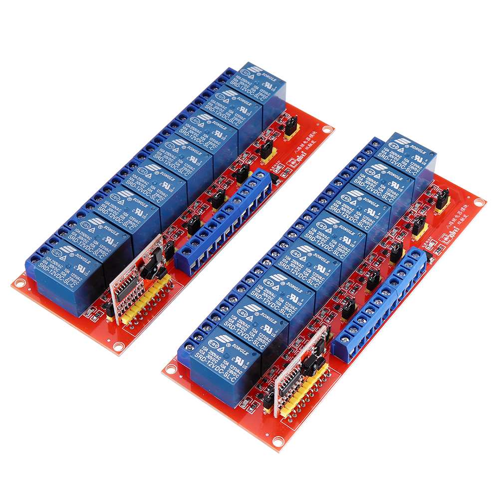 Multi-function Inching/Self-lock Switch Infrared Remote Control 8 Channel Relay Module Dual Trigger 5V/12V/24V DC for Arduino