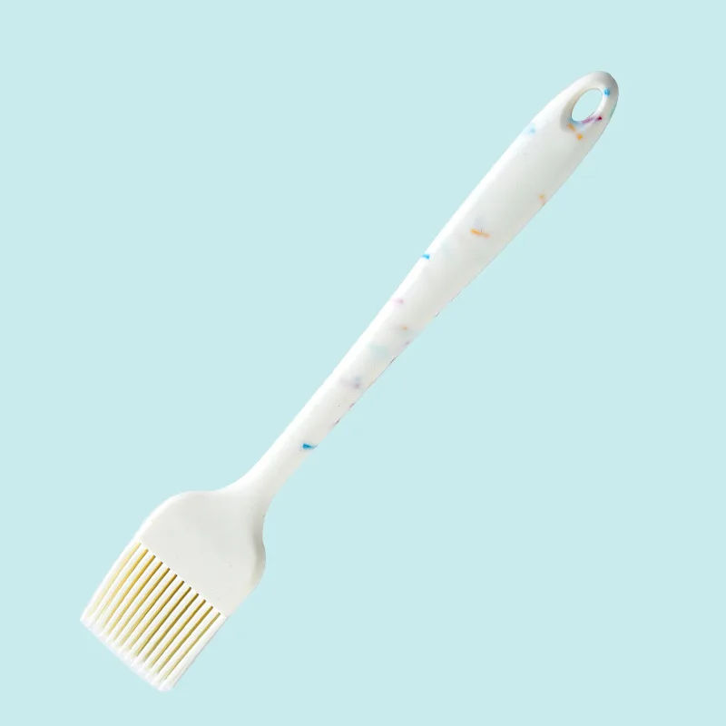 Color Dot Silicone Kitchenware Long Handle Soup Spoon Colander Frying Spatula Egg Beater Household Baking Cooking Tools