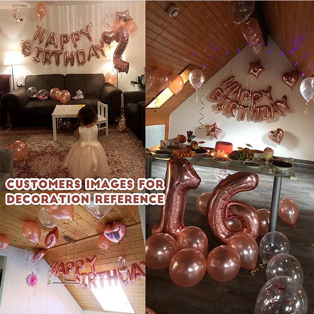 60pcs/set Balloon Kit Party Decorations Birthday Party Supplies With Happy Birthday Banners for Girl